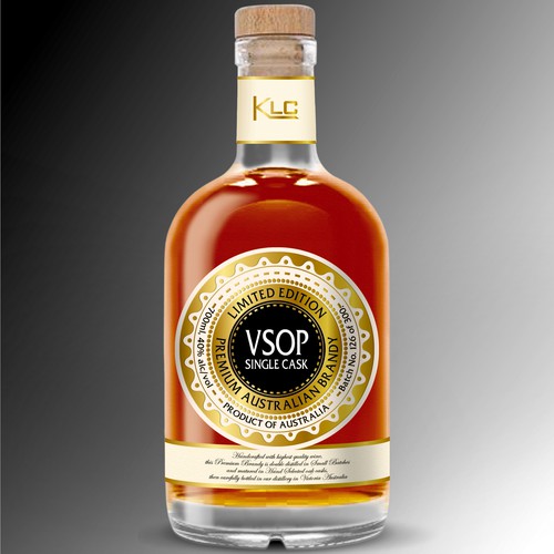 Classic & very premium Australian brandy label Design by Debdutta*