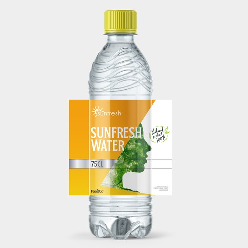 Fresh, Unique Bottle Water Design Design by Pure-Design
