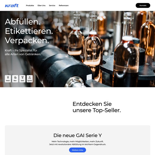 Web page design contest entry by projekt38