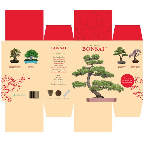Design Box for a Bonsai Tree Starter Kit Design by Luko