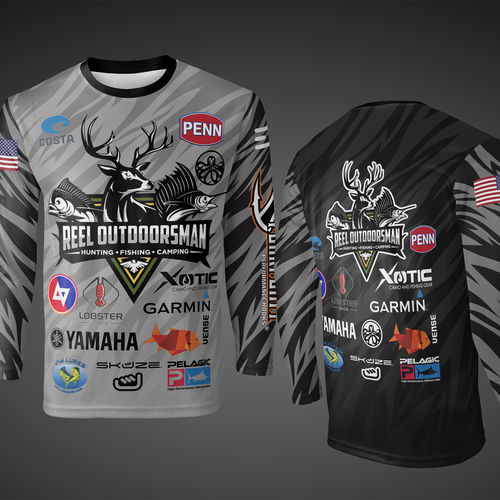 Reel outdoorsman tournament fishing jersey, T-shirt contest