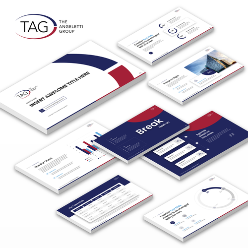 Professional and modern powerpoint template that is easy to edit for use across a variety of clients Design by Andre Nafilata