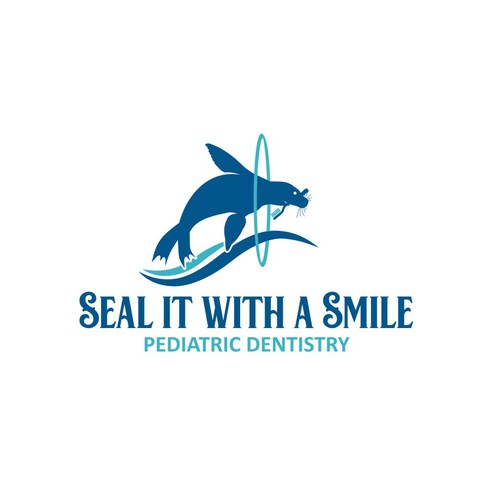 Modern and fun seal logo & branding package for new pediatric dentist! Diseño de nik007