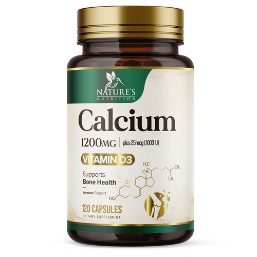 Calcium Plus Vitamin D3 Design Needed for Nature's Nutrition Design by UnderTheSea™