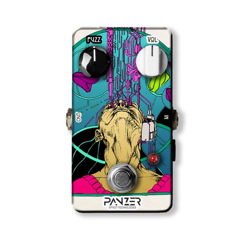 Create Artwork for a Guitar Fuzz Pedal to be Worshipped by Rockstars Design by Trickstore