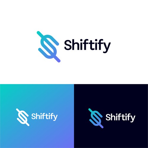 Minimalist and modern logo design for modern work shift management application Design by Dreamdesign007