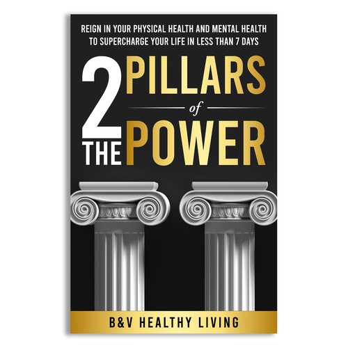 2 Pillars of Power book cover design to grab attention Design by Unboxing Studio