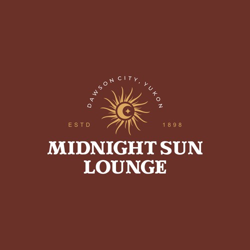 Midnight Sun Lounge logo for Dawson City, Yukon! Design by Vic People Studio