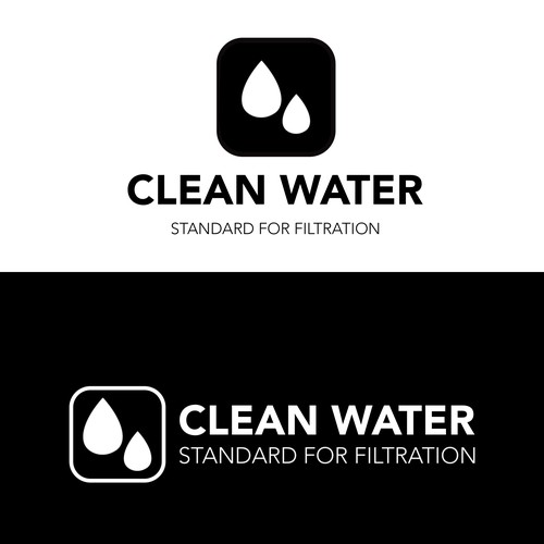 Simple Clean Logo for Water Filtration Company Design by FAdzign