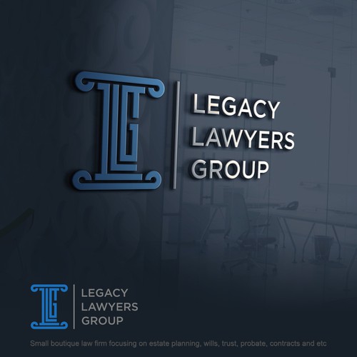 Small boutique law firm specializing in wills, trust, probate Design by bersyukur