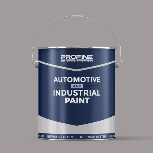 Label for our professional automotive and industrial coatings products Design by Rumon79