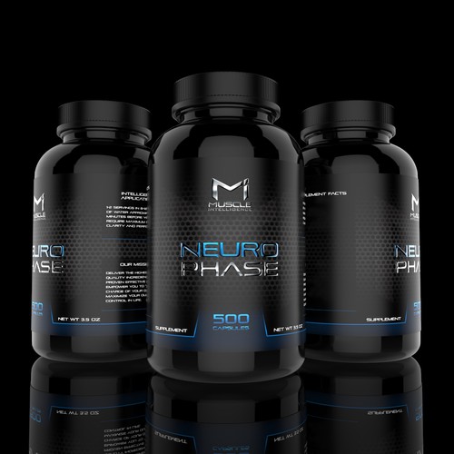 Muscle Intelligence supplement label Design by Oliver Apin