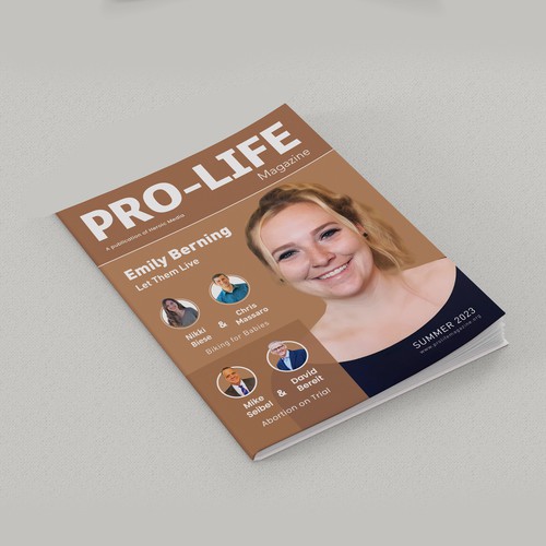 Magazine Cover for Pro-Life Non-Profit Réalisé par Giosanio