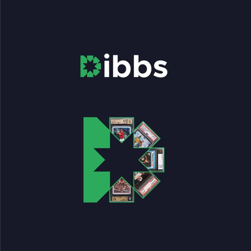 Dibbs - logo for fractional sports card trading market Design by Cosmin Virje