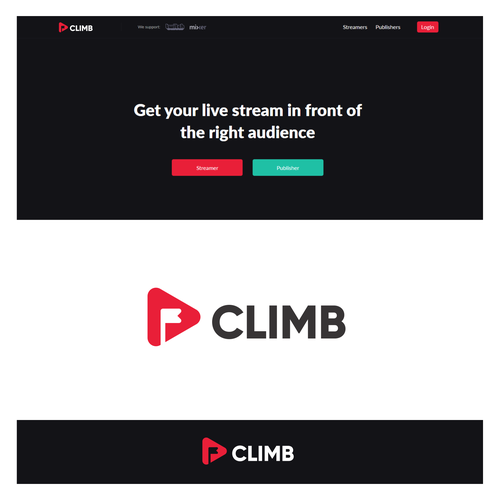 Logo redesign for live stream promotion network Design by InfaSignia™