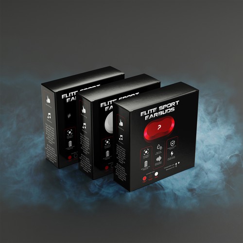 Wireless earbuds packaging box sleeve design Design por GraphicsBond