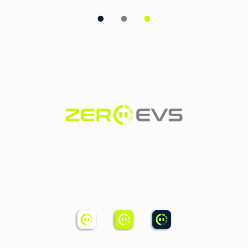 Logo for the emerging electic vehicle charger market, with a subtle emphasis on net zero Design by REIFIDE