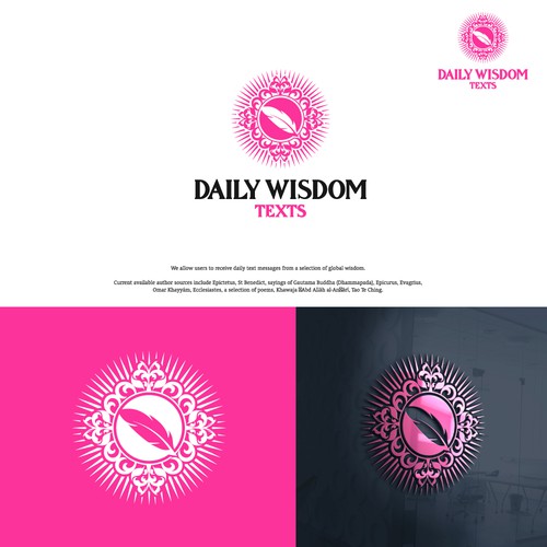 Daily Wisdom Texts - "Daily text messages from a selection of global wisdom" Design by Hamlet/simba14