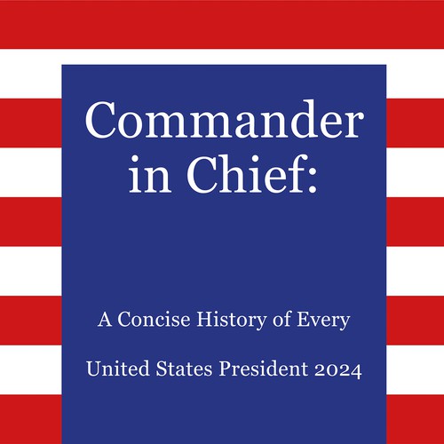 Regal book cover design for a presidential history book. Design by fraencydesign_
