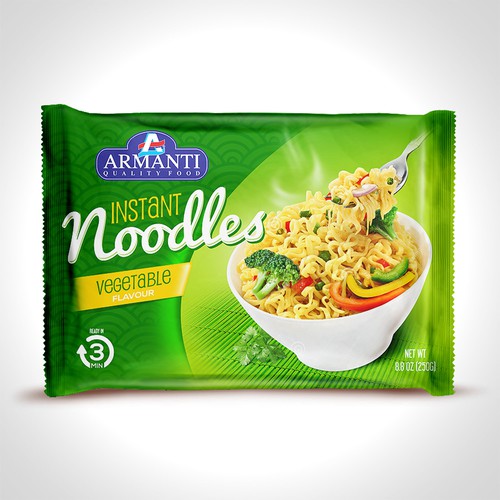 New Armanti Instant Noodles Design réalisé par tomdesign.org