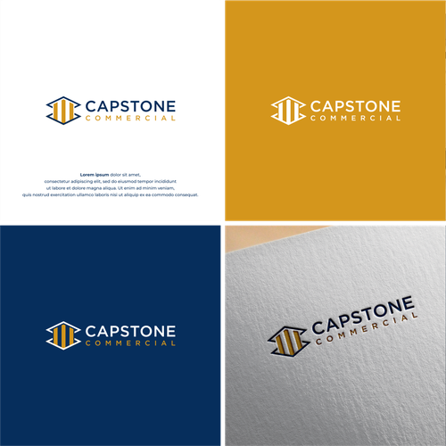 Simple, clean, professional commercial real estate logo Design by Eshaal ®
