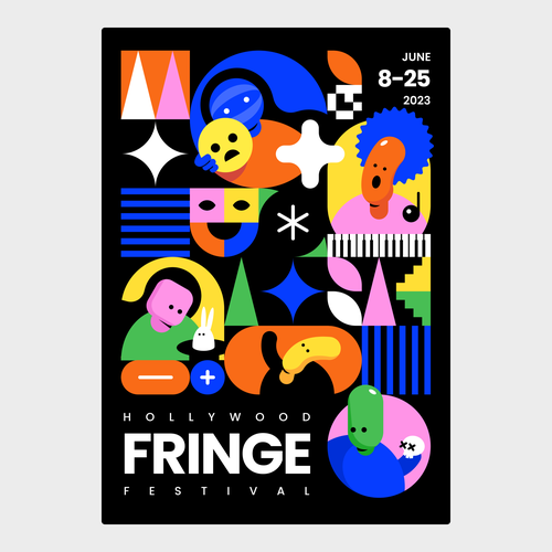 Guide Cover for LA's largest performing arts festival Design by Nonformat