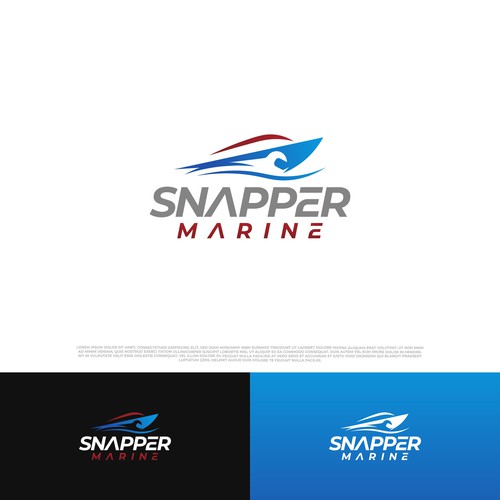Snapper Marine Logo Design by ChemcoRD