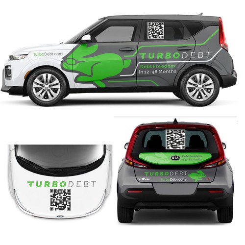 Kia Soul Car Wrap Design for Hot Fintech Startup Design by Anugerah ilahi