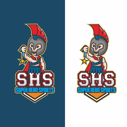 logo for super hero sports leagues Design por mooheem