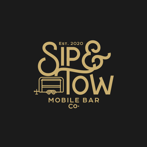 We need a classic and hipster logo design for our mobile bar company in Southern California Design by zerO°