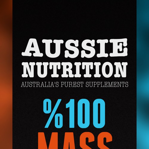 Aussie Nutrition supplement range needs new packaging! Design réalisé par #jacko