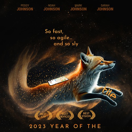 Life360 2023 Year of the Fox Poster Design by avijitdutta