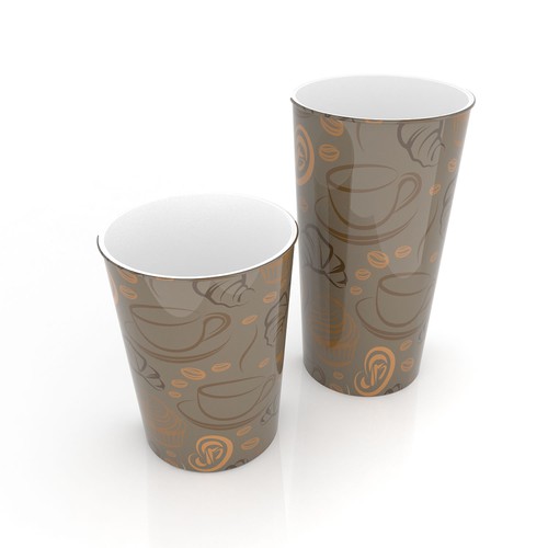 Artwork Design for Paper Cups Diseño de Modelab X