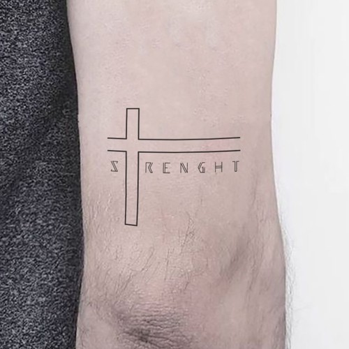 Tattoo design for cross Design by Elen Bar