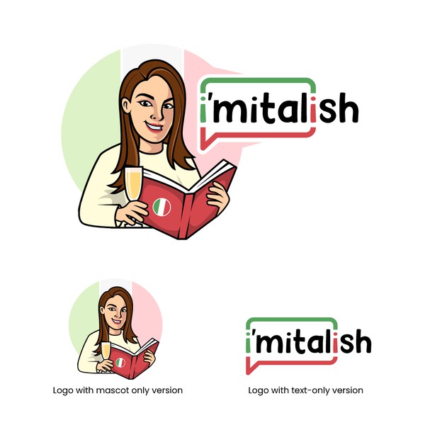 Design by Dendisme™ titled "Logo Concept for "i'mitalish""