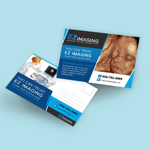 ULTRASOUND STAFFING CARD/FLYER Diseño de Tanny Dew ❤︎
