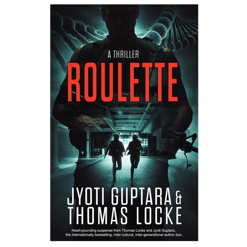 Thriller book cover (action / adventure / mystery) Design by Betelgeuse