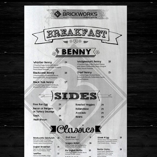 コンペ「Create a Gastro Pub Menu」のデザイン by Jhess331 Designさん 