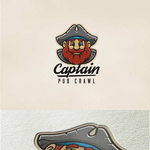 Captain Pub Crawl Logo Design by Widakk