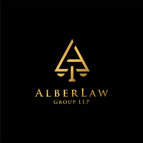 Law office firm logo keep Alber Law separate it looks better Design by canda