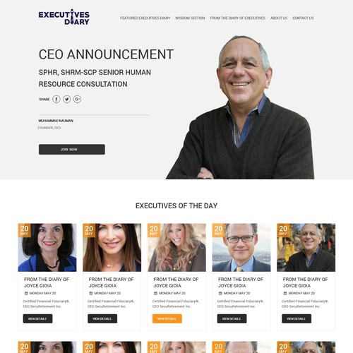 Proposition sur un concours de Design de page web, réalisée par winningdesignentry