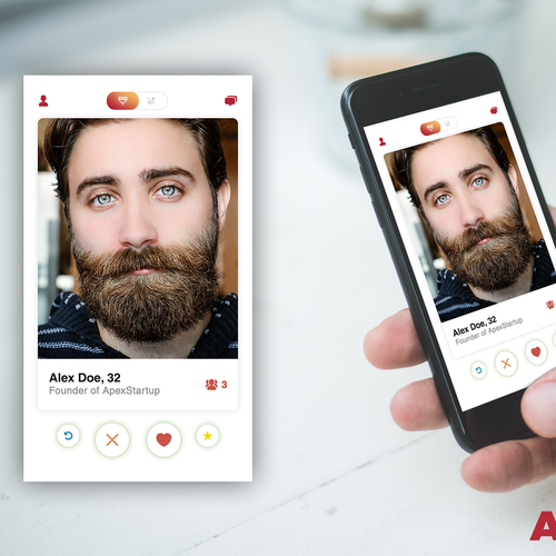 Psd tinder ui Tinder Profile