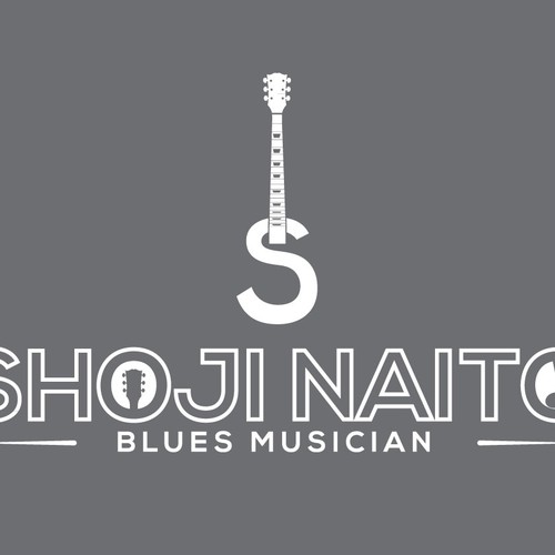 LOGO for a Blues Musician WEB and posters Design by Archell Designs