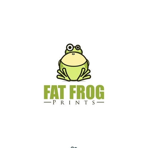 Logo Design for FAT FROG PRINTS | Logo design contest