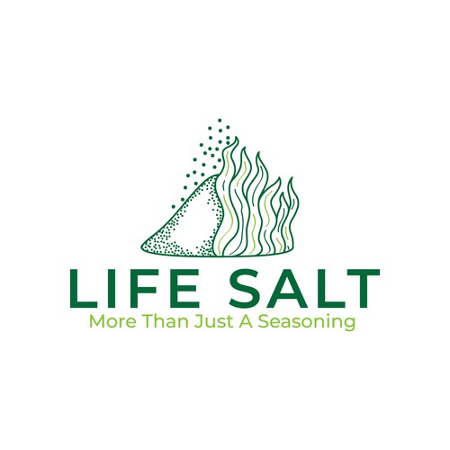 Salt Infused with Seaweed as a Natural Source of Daily Iodine vs Salts with Chemical Iodine Design by ✅ LOGO OF GOD ™️