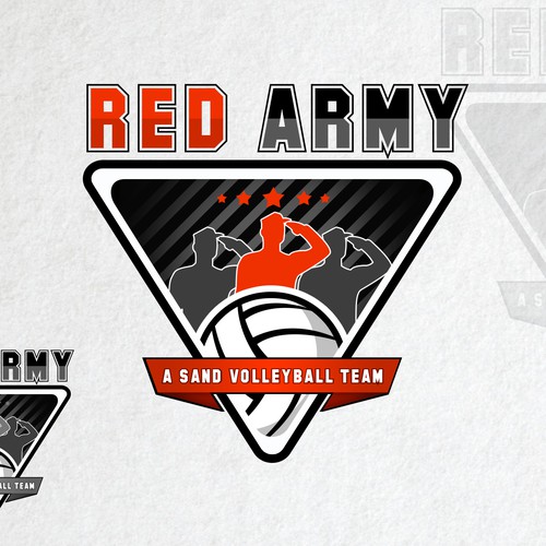 Create a cool, intense, captivating and intimidating logo for a Sports Team - RED ARMY Design by WebSky☁️