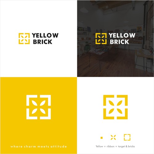 Yellow Brick Logo Design by lewi anton