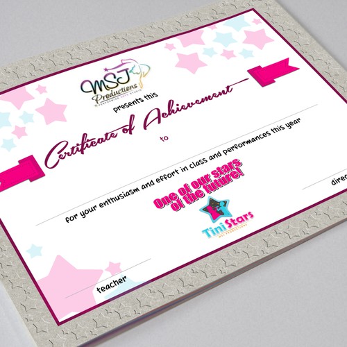 Design Creating a Dance Studio Certificate of Acheivement di dkuadrat™