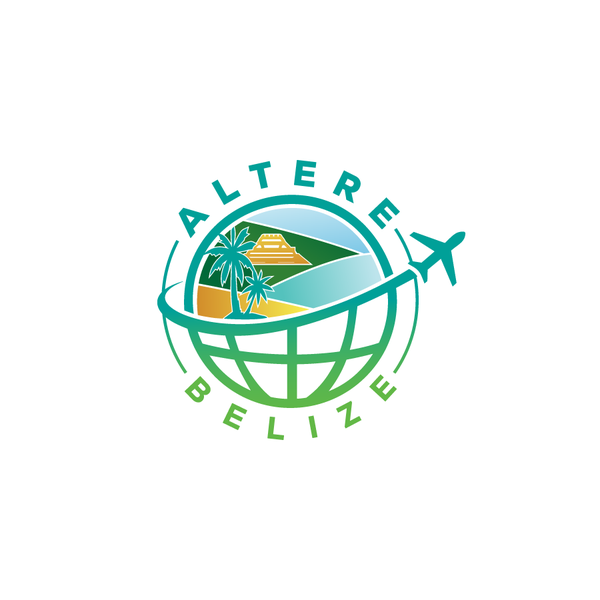 Design realizzato da ArtByShahnaz™ intitolato "Altere Belize – Travel & Tourism Logo Design"
