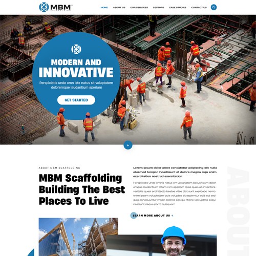 Smart, Clean, Professional - Scaffold Company Website Design by OMGuys™